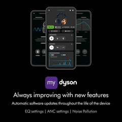 Dyson OnTrac™ Over Ear Wireless Headphones  Active Noise Cancelling, Up to 55 Hours Battery Life(2), Customizable, Transparency Mode Ceramic Cinnabar