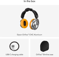 Dyson OnTrac™ Over Ear Wireless Headphones  Active Noise Cancelling, Up to 55 Hours Battery Life(2), Customizable, Transparency Mode CNC Aluminum
