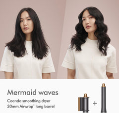 Dyson Airwrap Multi-Styler & Dryer Bright Nickel & Copper Complete Long HS05 with 2 Years Dyson Warranty