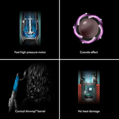 Dyson Airwrap i.d. Multi-Styler & Dryer Straight+Wavy Ceramic Pink & Rose Gold HS08 with 2 Years Brand Warranty