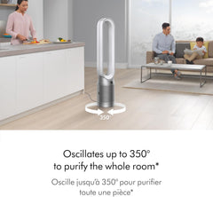 Dyson Purifier Cool Gen1 TP10 Air Purifying Fan, White & Silver, WiFi Enabled with 2 Years Dyson Warranty