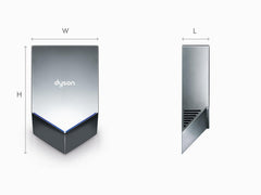 Dyson Airblade V Hand Dryer HU02 W, Nickel Automatic HEPA Filter, ADA Compliant with 2 Years Warranty