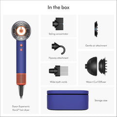 Dyson Supersonic Nural Vinca Blue & Topaz HD16 Hair Dryer with 2 Years Brand Warranty